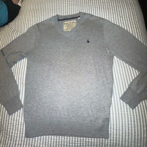 Jack‎ Wills Mens V-Neck Gray Large 5%cashmere 95%cotton